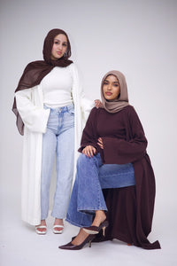 Mariya Knit Cardigan Abaya