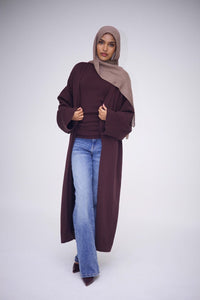 Mariya Knit Cardigan Abaya